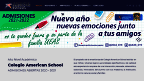 What Americanschool.edu.ec website looked like in 2021 (3 years ago)