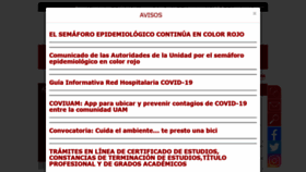 What Azc.uam.mx website looked like in 2021 (3 years ago)