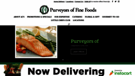 What Ajsfinefoods.com website looked like in 2021 (3 years ago)