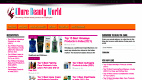 What Allurebeautyworld.com website looked like in 2021 (3 years ago)