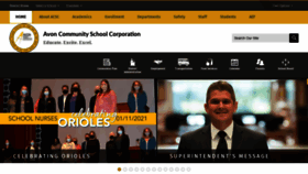 What Avon-schools.org website looked like in 2021 (3 years ago)