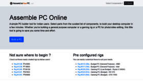 What Assembleyourpc.net website looked like in 2021 (3 years ago)