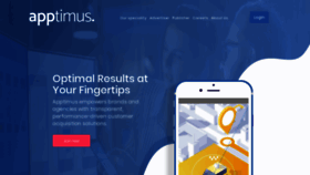 What Apptimus.media website looked like in 2021 (4 years ago)