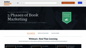 What Authorlearningcenter.com website looked like in 2021 (3 years ago)
