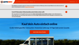 What Autohero.com website looked like in 2021 (3 years ago)