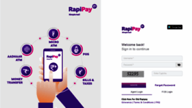 What Agent.rapipay.com website looked like in 2021 (3 years ago)