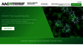 What Aacr.org website looked like in 2021 (3 years ago)