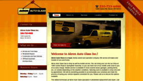 What Akronautoglass.biz website looked like in 2021 (3 years ago)