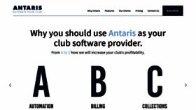 What Antaris.ca website looked like in 2021 (3 years ago)