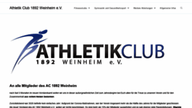 What Ac-weinheim.de website looked like in 2021 (3 years ago)