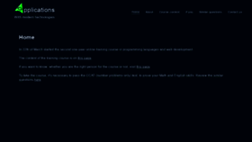 What Applications.ge website looked like in 2021 (4 years ago)