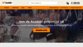 What Acadebi.com website looked like in 2021 (3 years ago)