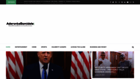 What Aderonkebamidele.com website looked like in 2021 (3 years ago)