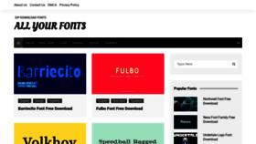 What Allyourfonts.com website looked like in 2021 (3 years ago)