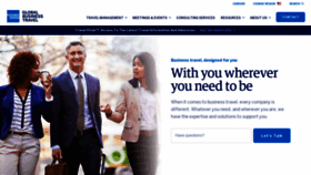 What Amexglobalbusinesstravel.com website looked like in 2021 (3 years ago)