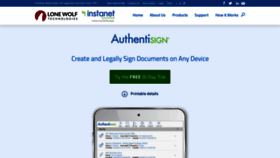What App.authentisign.com website looked like in 2021 (3 years ago)