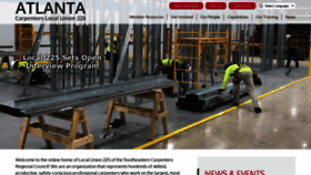 What Atlantacarpenters.com website looked like in 2021 (3 years ago)
