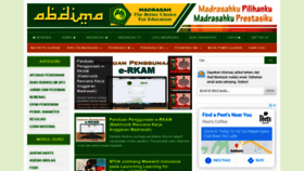 What Abdimadrasah.com website looked like in 2021 (3 years ago)