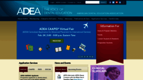 What Adea.org website looked like in 2021 (3 years ago)