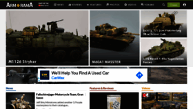 What Armorama.com website looked like in 2021 (3 years ago)