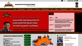 What Arunachalpradesh.gov.in website looked like in 2021 (3 years ago)