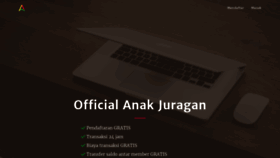 What Anakjuragan.com website looked like in 2021 (3 years ago)