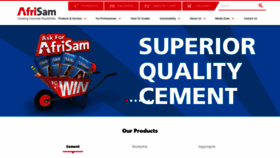 What Afrisam.co.za website looked like in 2021 (3 years ago)