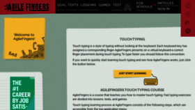 What Agilefingers.com website looked like in 2021 (3 years ago)
