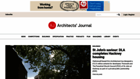 What Architectsjournal.co.uk website looked like in 2021 (3 years ago)