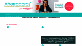 What Ahorradoras.com website looked like in 2021 (3 years ago)