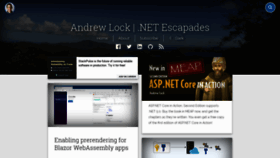 What Andrewlock.net website looked like in 2021 (3 years ago)