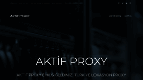 What Aktifproxy.com website looked like in 2021 (3 years ago)
