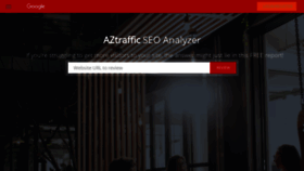 What Aztraffic.net website looked like in 2021 (3 years ago)
