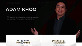What Adam-khoo.com website looked like in 2021 (3 years ago)