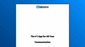 What App.bloomz.net website looked like in 2021 (3 years ago)
