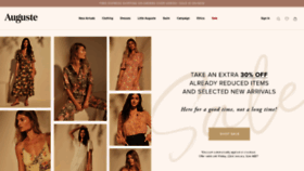 What Augustethelabel.com website looked like in 2021 (3 years ago)