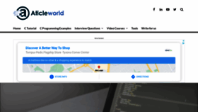 What Aticleworld.com website looked like in 2021 (3 years ago)