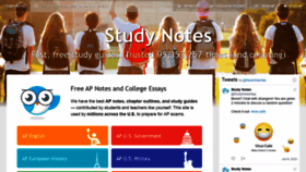 What Apstudynotes.org website looked like in 2021 (5 years ago)