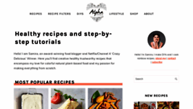 What Alphafoodie.com website looked like in 2021 (3 years ago)
