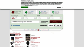 What Autoalkatresz.hu website looked like in 2021 (3 years ago)