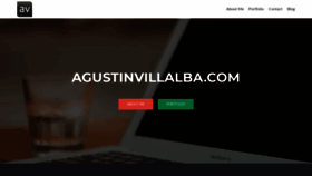 What Agustinvillalba.com website looked like in 2021 (3 years ago)