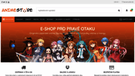 What Animestore.cz website looked like in 2021 (3 years ago)