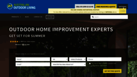 What Australianoutdoorliving.com.au website looked like in 2021 (3 years ago)