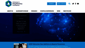 What Alzdiscovery.org website looked like in 2021 (3 years ago)