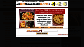 What Allfreeslowcookerrecipes.com website looked like in 2021 (3 years ago)