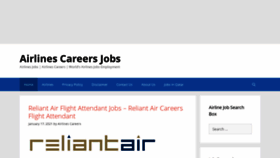 What Airlinescareer.org website looked like in 2021 (3 years ago)