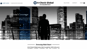 What Acheckglobal.com website looked like in 2021 (3 years ago)
