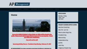 What Apmanage.net website looked like in 2021 (3 years ago)