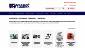 What Accessoricaravan.it website looked like in 2021 (3 years ago)