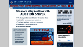 What Auctionsniper.com website looked like in 2021 (3 years ago)
